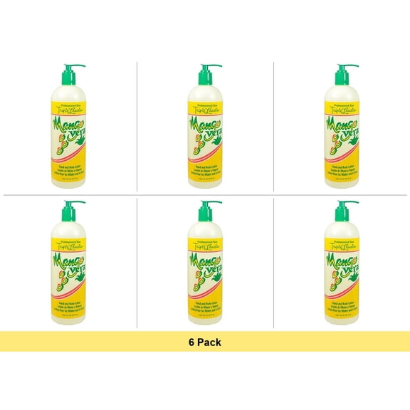 Triple Lanolin Mango Vera Hand & Body Lotion 20 oz - 6 Pack Bundle