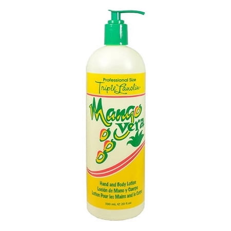 Triple Lanolin Mango Vera Hand and Body Lotion, 20 Oz, 2 Pack