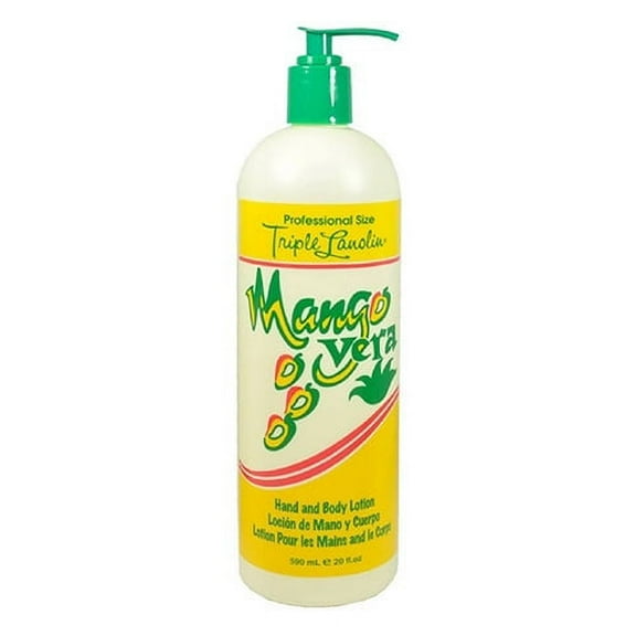 Triple Lanolin Mango Vera Hand and Body Lotion, 20 Oz, 2 Pack