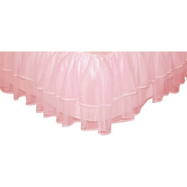 Triple Layer Tulle Bedding Bed Skirt, Twin