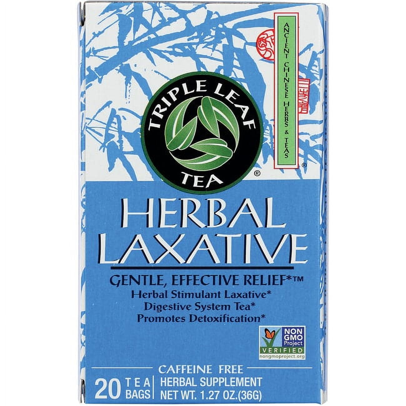 Triple Leaf Tea, Herbal Laxative, 20 Tea Bags