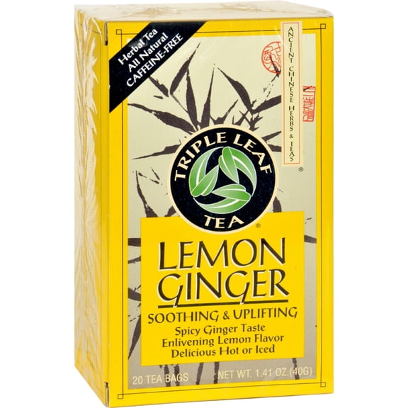 Triple Leaf Tea - Lemon Ginger - 20 Tea Bags