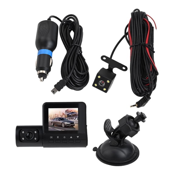 Triple-Lens 1080P Car Dash Cam with Low Light Performance for Safe Driving