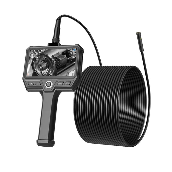 Triple Lens Endoscope 32.8FT, Industrial Borescope with 5" HD Screen