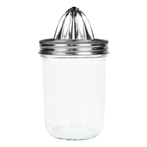 Triple Lid Manual Citrus Juicer Made of 304 Stainless Steel and PP for Home and On-the-Go Use