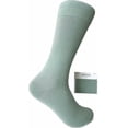 thumbnail image 1 of Triple M Plus Men's Solid Color Light Sage Mid-Calf Socks, 1 of 1