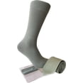 thumbnail image 1 of Triple M Plus Solid Color Men's Mid-Calf Dress Casual Socks with Necktie Set In Sage Color, 1 of 1