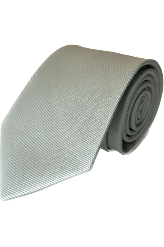 Solid Color Necktie In Sage Color