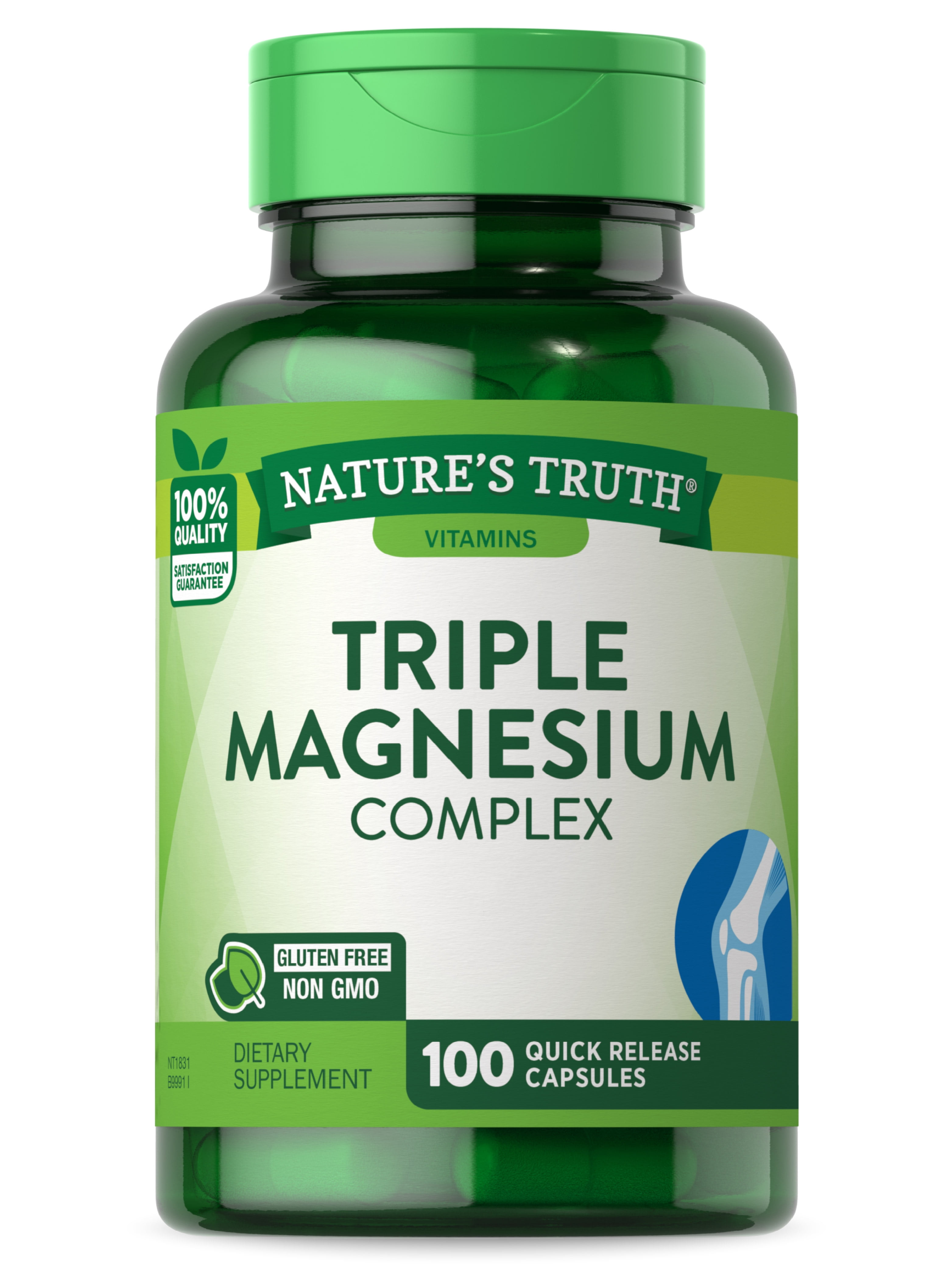 Triple Magnesium Complex 100 Capsules from Magnesium Oxide, Magnesium Citrate, Magnesium