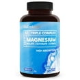 thumbnail image 1 of Triple Magnesium Complex | 300mg of Magnesium Glycinate, Malate, & Citrate for Muscles, Nerves, & Energy | High Absorption | Vegan, Non-GMO | 180 Capsules, 1 of 5