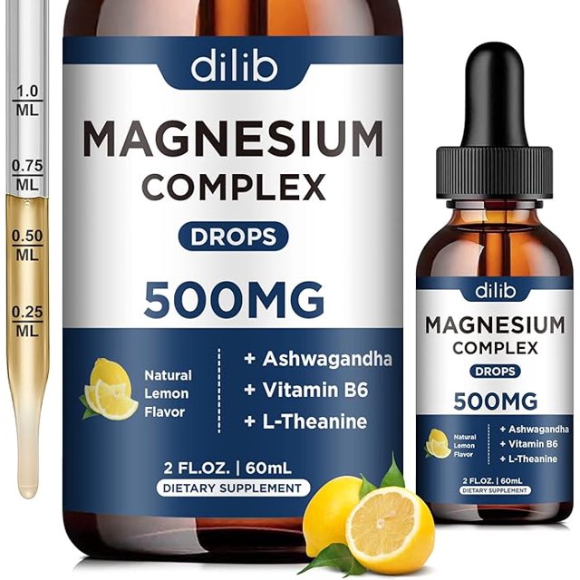 Triple Magnesium Complex SupplementLiquid Magnesium Glycinate, Citrate