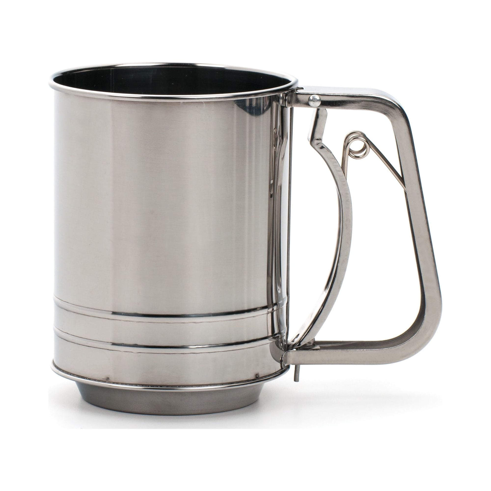 Stainless Steel Triple Mesh Flour Sifter, 3 Cup Capacity