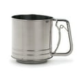 thumbnail image 1 of Rsvp International Triple Mesh 5-Cup Stainless Steel Flour Sifter, 1 of 3