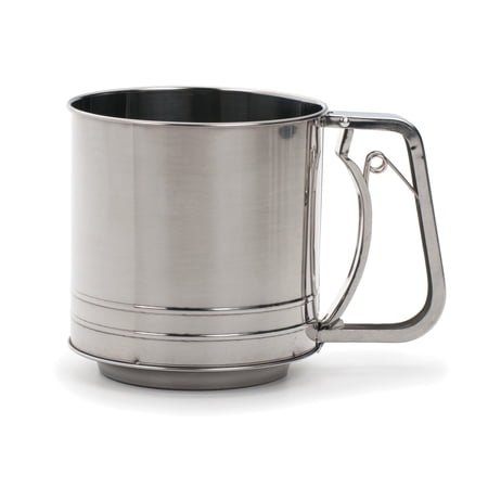 Rsvp International Triple Mesh 5-Cup Stainless Steel Flour Sifter