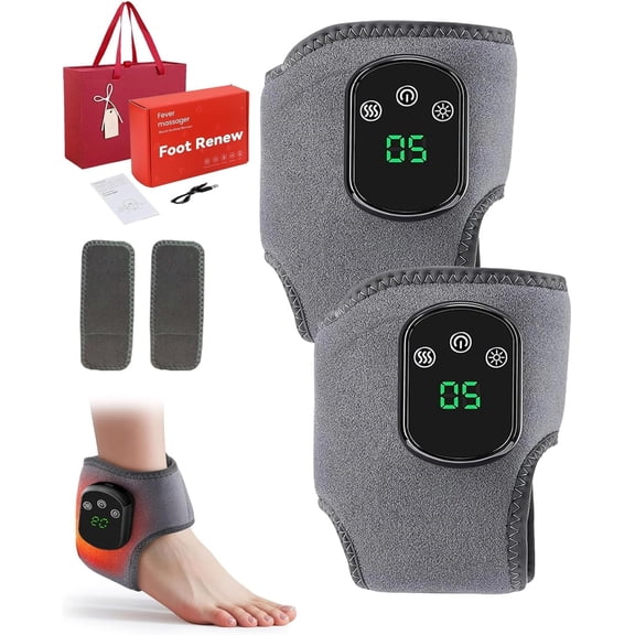 Triple Method Massager, 3-in-1 with Heat Therapy, Shiatsu Kneading & Air Compression - Wireless One-Click Operation for Neuropathy Relief and Relaxation