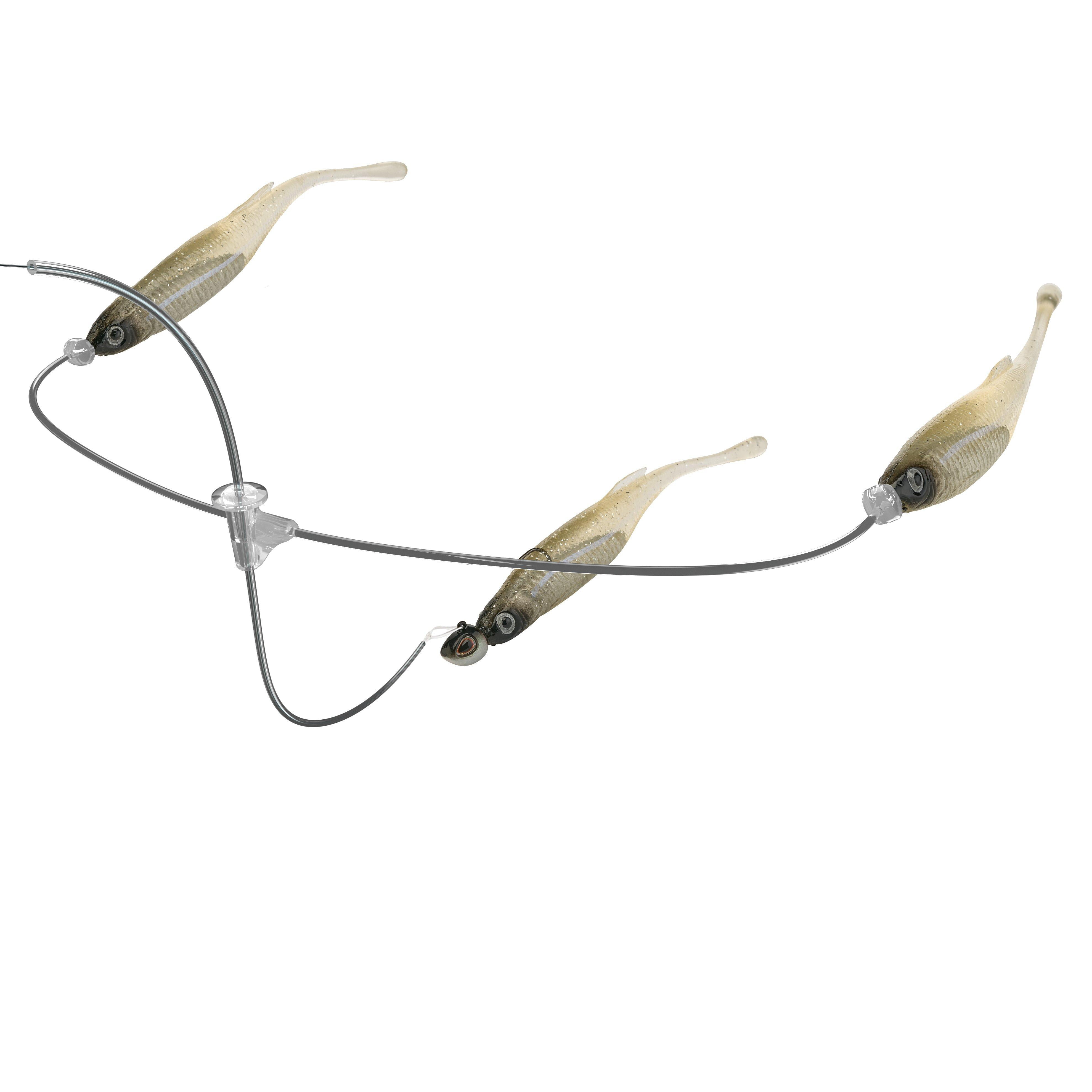 Berkley Triple Minnow Rig Kit, 5in, White Shiner