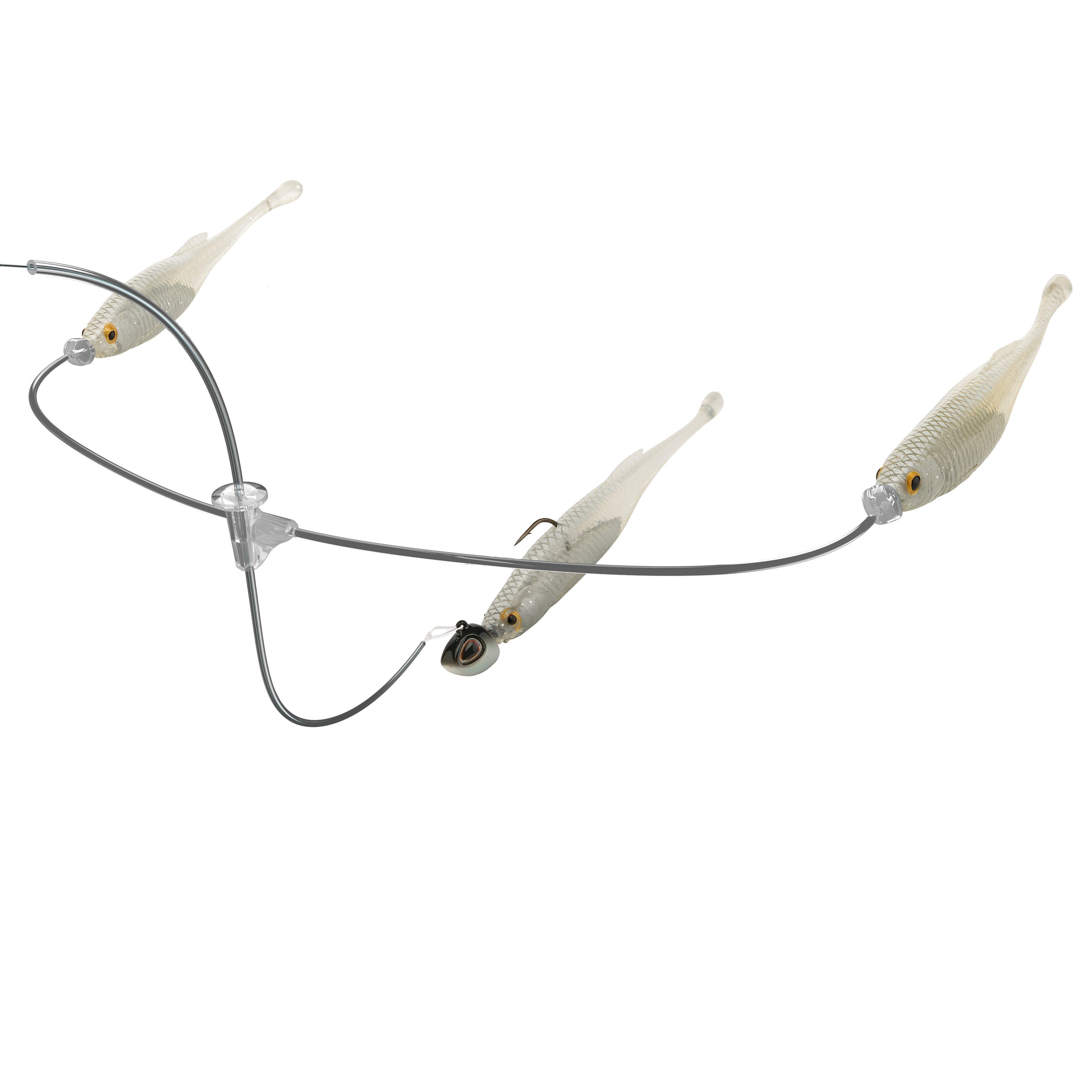 Berkley Triple Minnow Rig Kit, 4in, White Shiner