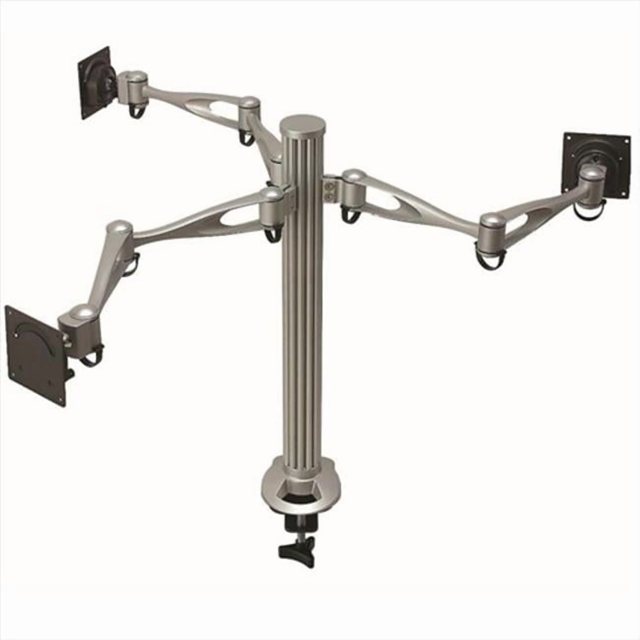 Triple Monitor Desk Mount Dual Arm