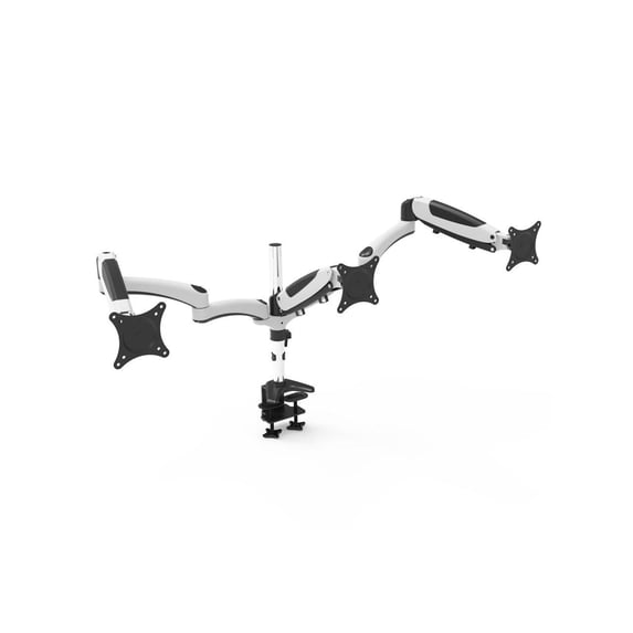 Amer Mounts Hydra HYDRA3XL Flat or Curved Display Clamp Desk Mount White/Black