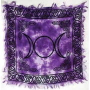Triple Moon Altar Cloth 18 x 18