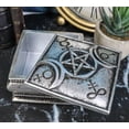 thumbnail image 1 of Triple Moon Goddess Occult Wicca Pagan Decorative Jewelry Box With Alchemy Runes, 1 of 9