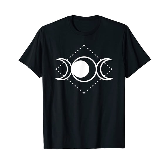 Triple Moon Goddess Pagans Witches T-Shirt for Men Cotton 100% Summer Tops Women