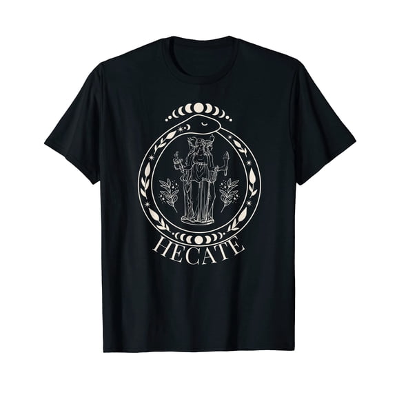 Triple Moon Goddess Pagans Witches T-Shirt for Men Cotton 100% Summer Tops Women