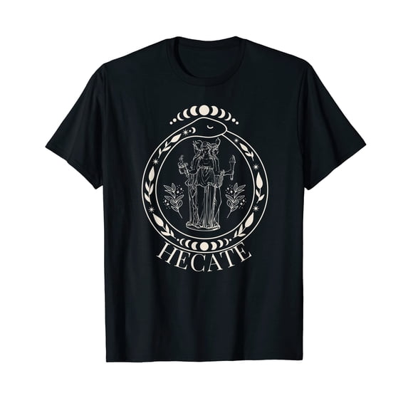 Triple Moon Goddess Pagans Witches T-Shirt for Men Cotton 100% Summer Tops Women
