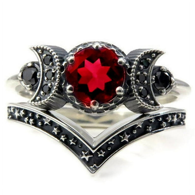 Triple moon cheap goddess ring
