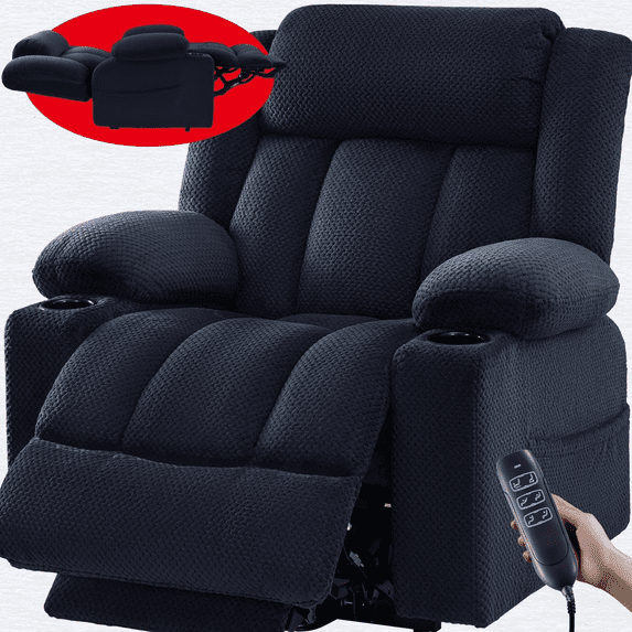 Cfvyne Large-Wide Power Lift Recliner Chair for Elderly Big and Tall ...