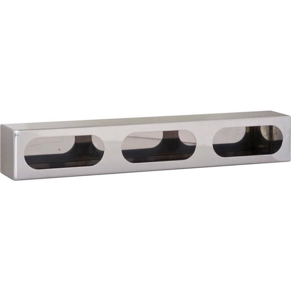 Triple Oval Stainless Steel Light Box