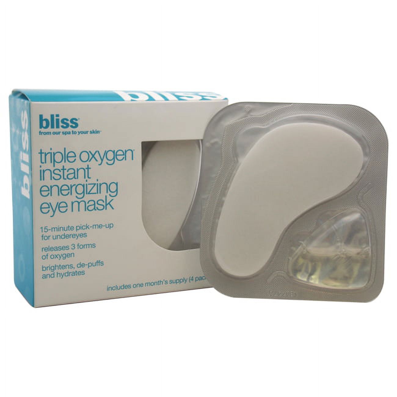 Triple Oxygen Instant Energizing Eye Mask by Bliss for Women - 4 x 0.18 oz Eye Mask - image 1 of 3
