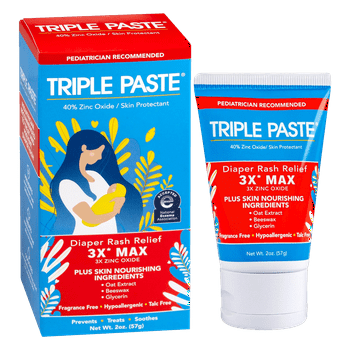 Triple Paste 3X Max Diaper Rash Ointment For Babies, 2 oz