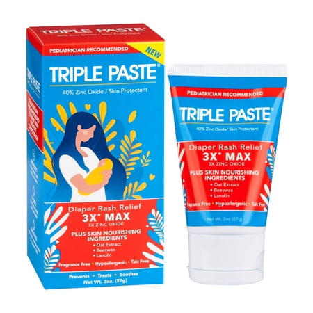 Triple Paste 3X Max Diaper Rash Ointment (Pack of 2)