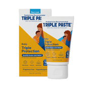 Triple Paste Diaper Rash Cream, Hypoallergenic Medicated Ointment for Babies, Overnight and Daily Protection, 2 oz