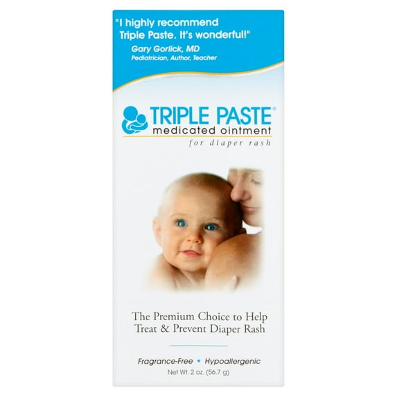 Triple Paste Medicated Ointment for Diaper Rash 2 oz