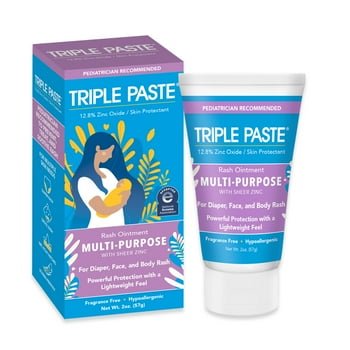 Triple Paste Multipurpose Diaper Rash Cream with Sheer Zinc, 2 oz