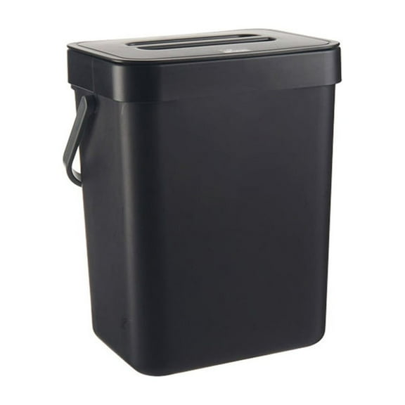 Triple Placement Options Compost Bin, 3L Kitchen Waste Container with Pressure Design, Small Food Composter for Countertops, Portable Handle for Easy Relocation, Durable