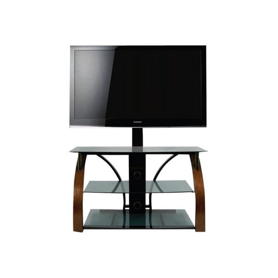 Bell'O TRIPLE PLAY TPC-2143 - Stand - for flat panel / AV equipment - wood, tempered glass - espresso - screen size: up to 46"
