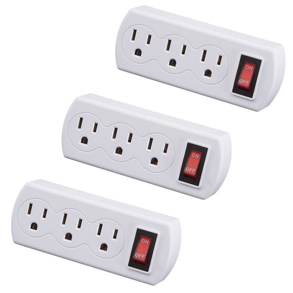 Triple Plug Adapter Set of 3