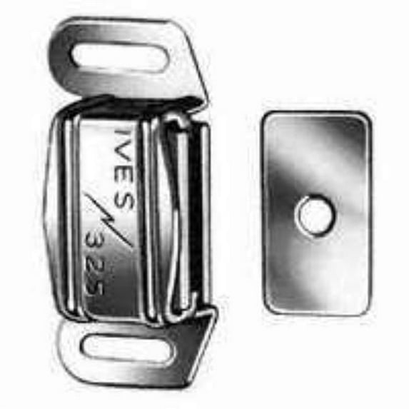Triple Pole Magnetic Catch - Aluminum Case, Silver