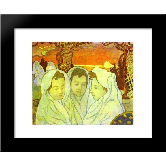 Triple Portrait of Marthe 20x24 Framed Art Print by Maurice Denis