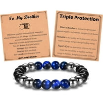 Triple Protection Bracelet Gifts for Son Brother Grandson Nephew, Birthday Graduation Christmas Easter Valentines Day Back to School Gifts for Men