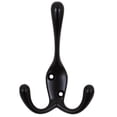 thumbnail image 1 of Triple Robe Hook, 3-15/16" High, Multiple Projections, Matte Black by Stone Harbor Hardware, 1 of 3