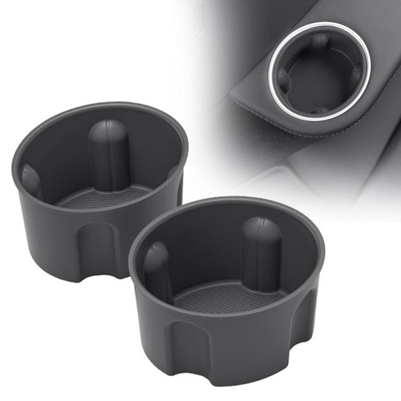 Triple Row Non Slip Silicone Cup Holder Mat, Anti Shake Cup Sleeve Pad Compatible with TS-L Vehicle