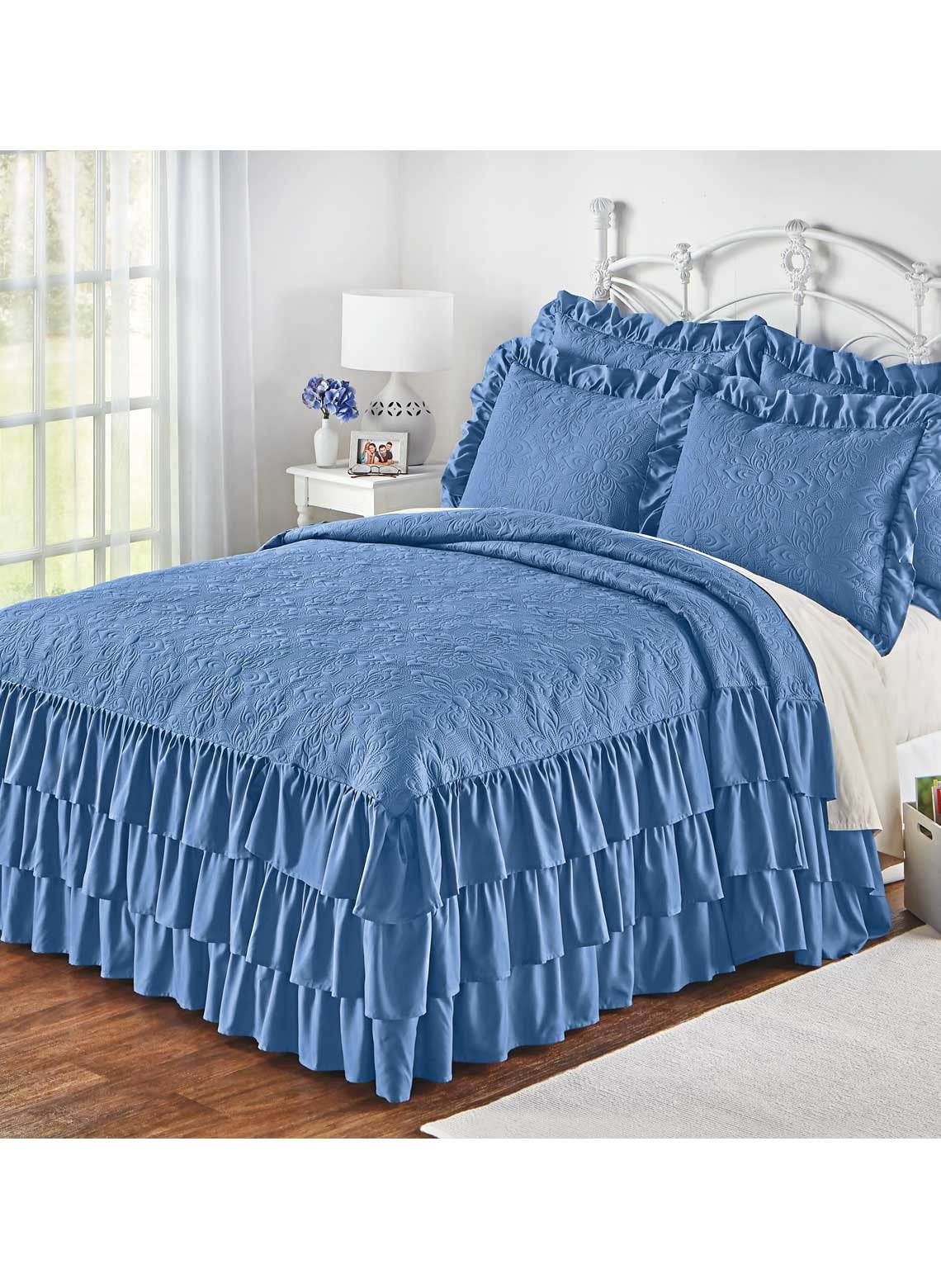 Triple Ruffled Bedspread Sham