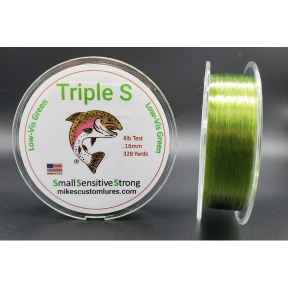 Triple S  4 lb. Low-Vis Green 328yrds