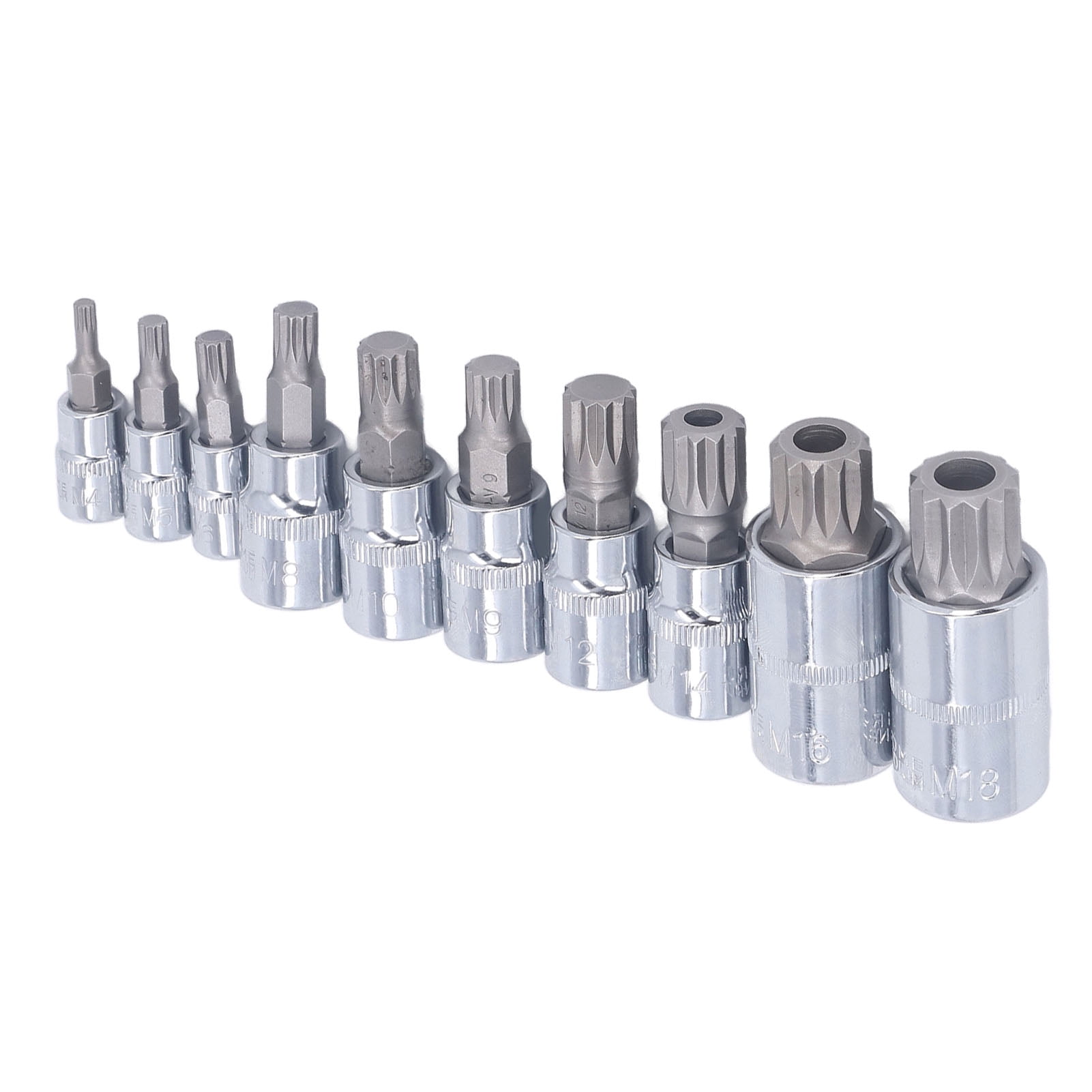 Triple Spline Bit Socket, Corrosion Prevention Spline Bit Socket Set M4 ...