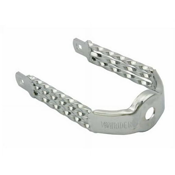 Triple Square Twisted Crown Chrome. Bike fork crown, bicyclefork extended crown, lowrider bike fork extended crown