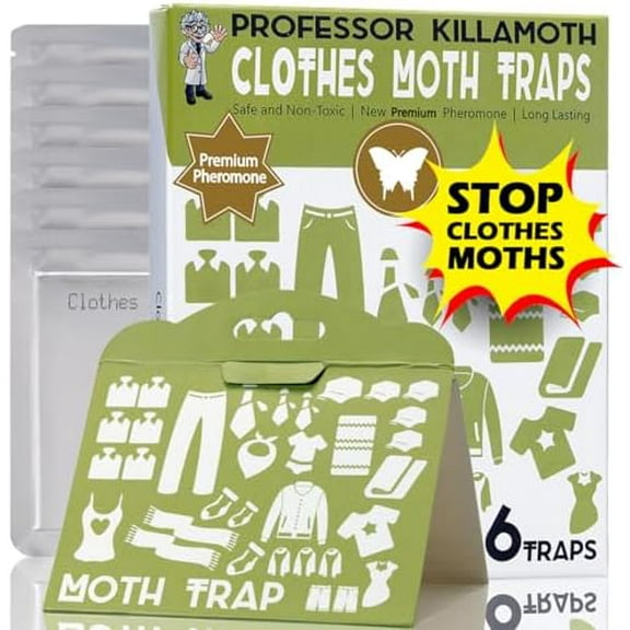 Triple Strength Clothes Moth Traps  Safe, Non-Toxic Closet Moth Prevention for Clothes & Wool  Pheromone Traps for House & Wardrobe Protection  6 Pack$$Home Decor, Kitchen, & Other